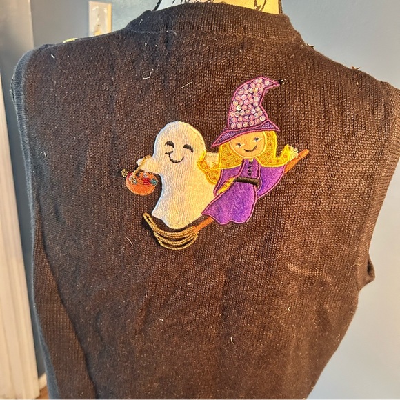 Jack B. Quick Ugly Fun 3D Halloween Party Sweater Vest - Picture 2 of 11